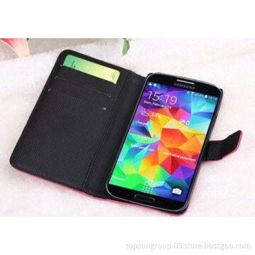 Flip mobile phone case for Samsung S5, PU material, elegant style, smart, fashionable, unique design